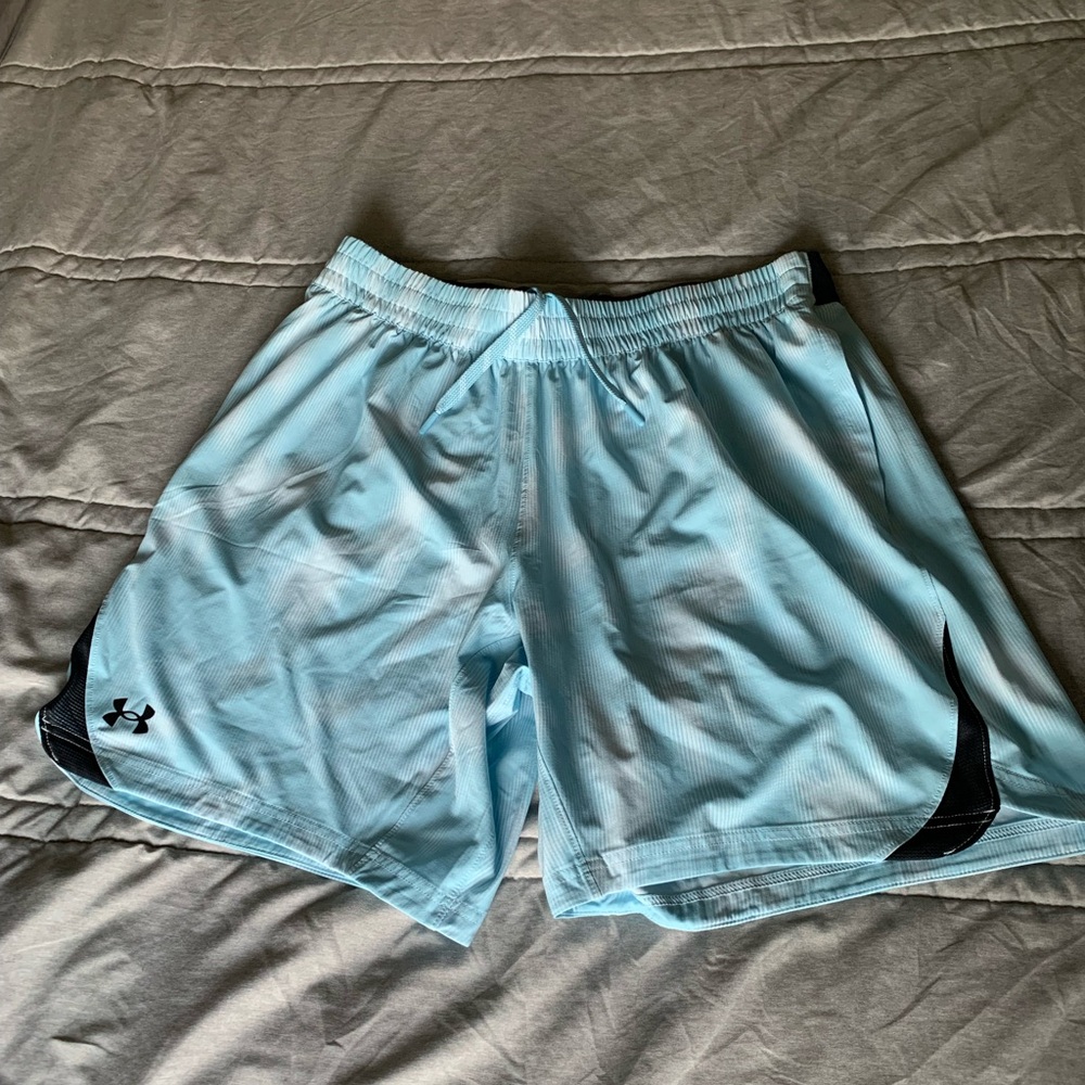 Under Armour Men's Sky Blue Athletic Shorts